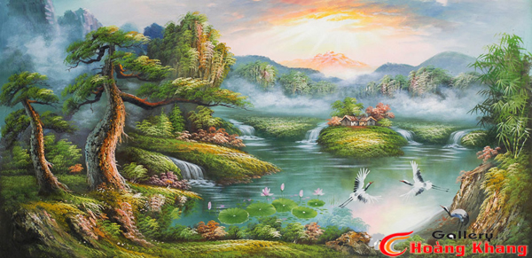 Tranh Núi - Nước - Phong Thuỷ